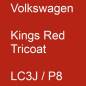 Preview: Volkswagen, Kings Red Tricoat, LC3J / P8.